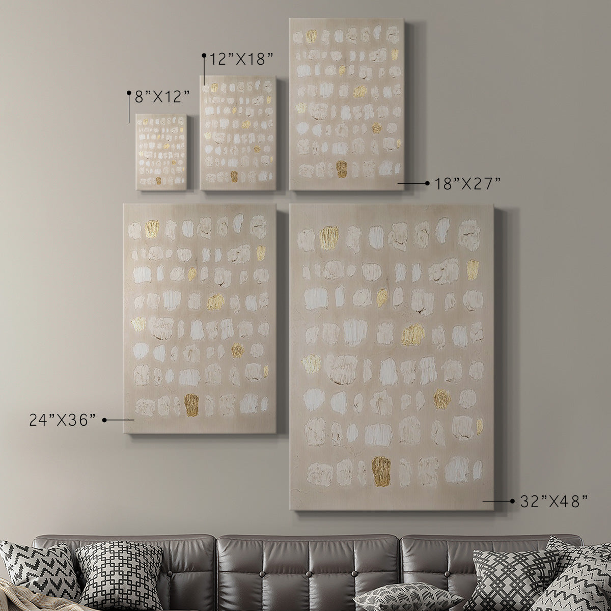 Embellished Cobblestone I - Canvas Art Print