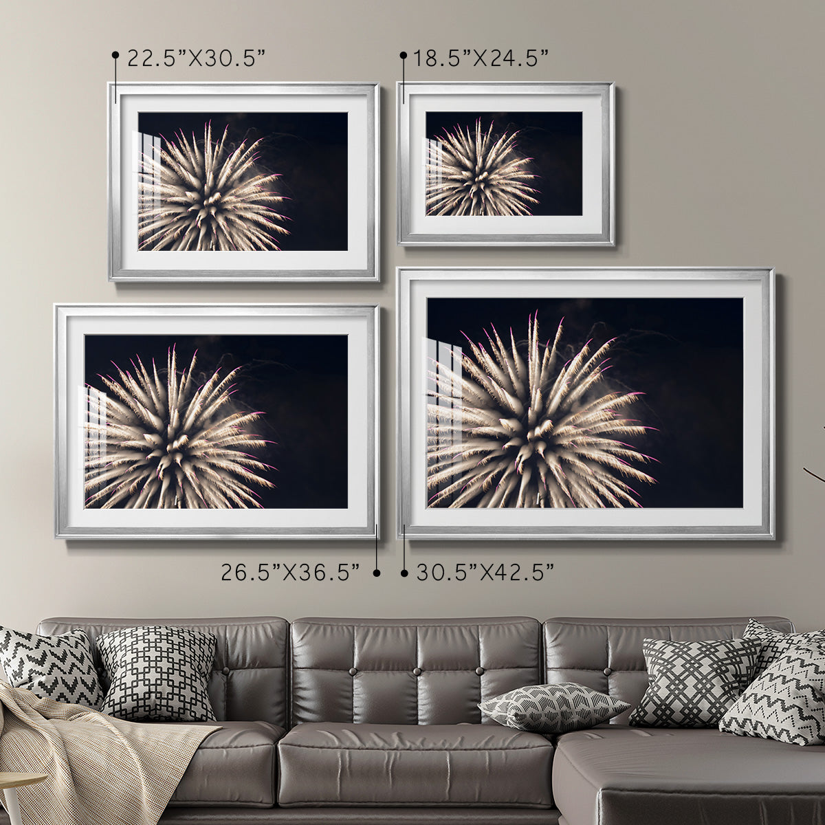 Sky Bloom - Modern Framed Art Print