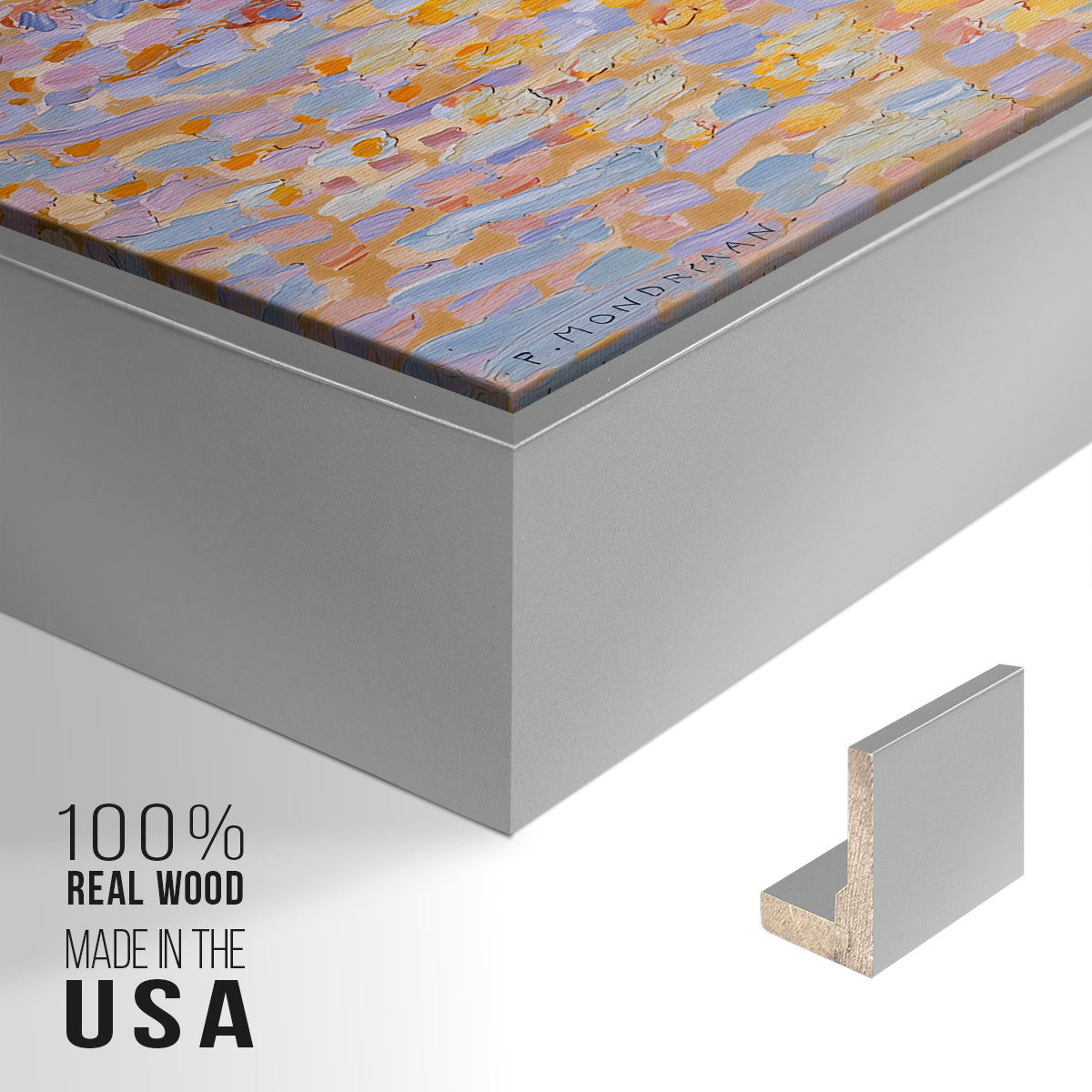 Dune III, 1909 - Floater Framed Canvas Print