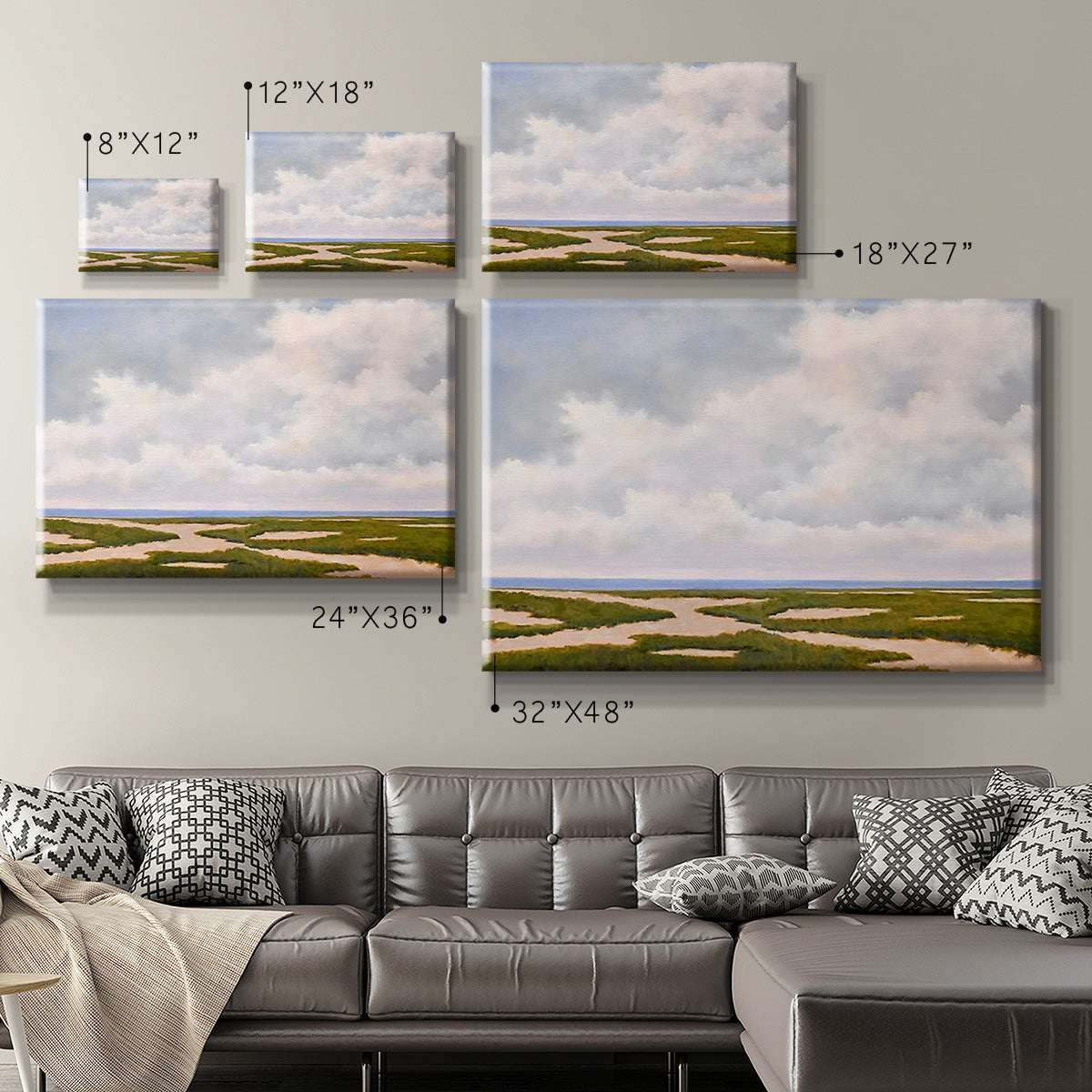 Beach Dunes Premium Gallery Wrapped Canvas - Ready to Hang