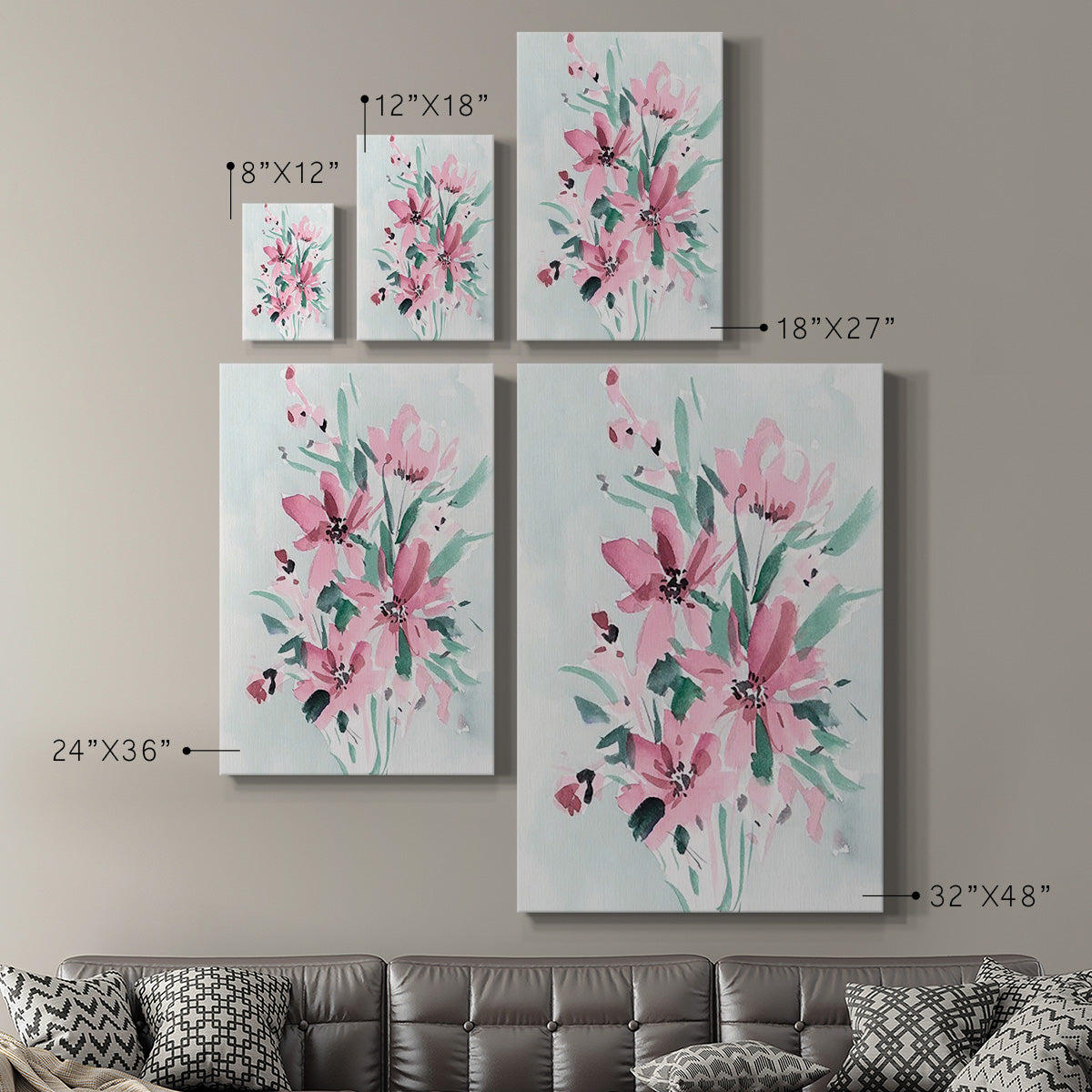 Posy Blooms I - Canvas Art Print