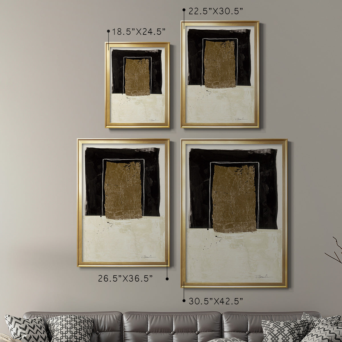 Standing Strong I - Modern Framed Canvas Print