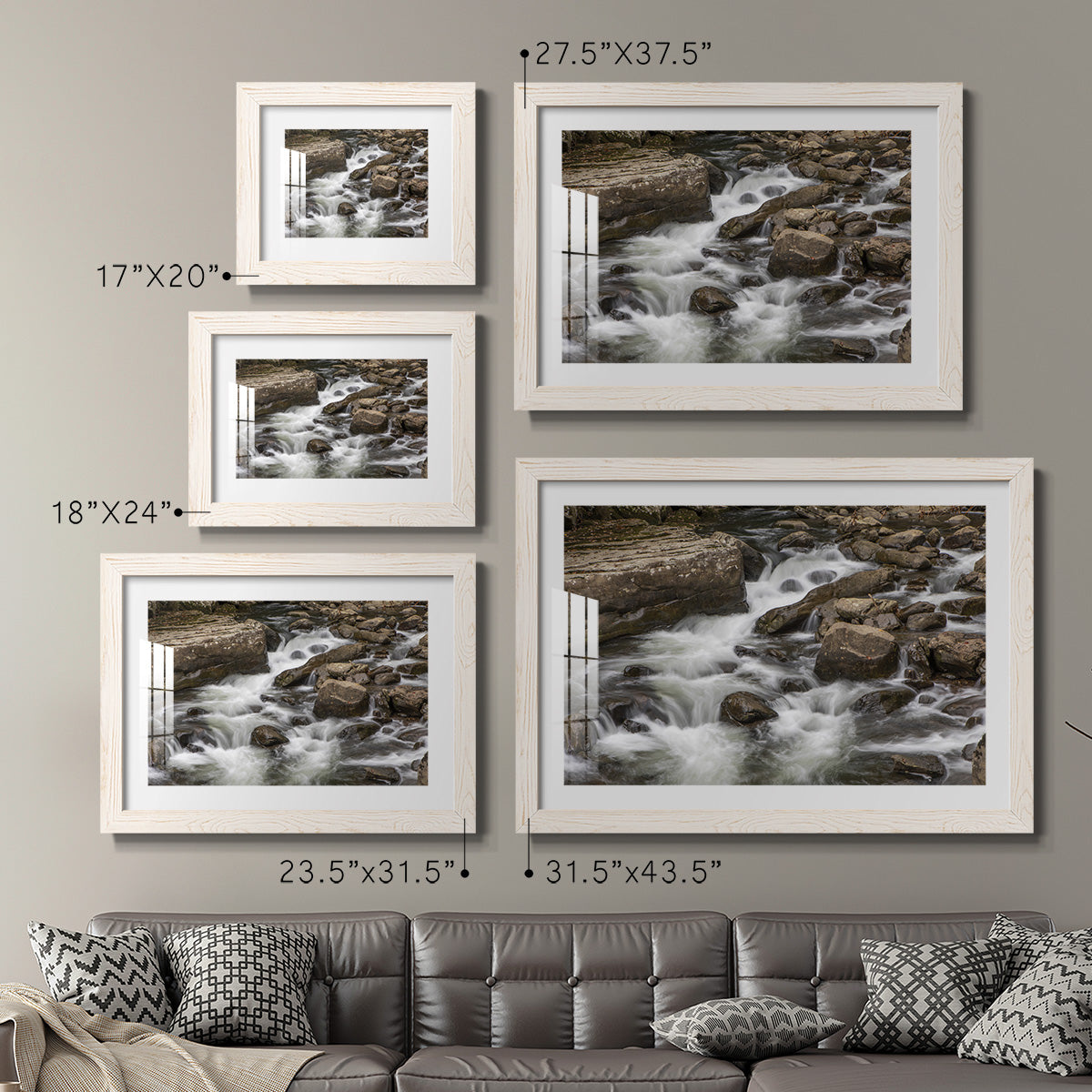 Rushing Calm-Premium Framed Print - Ready to Hang