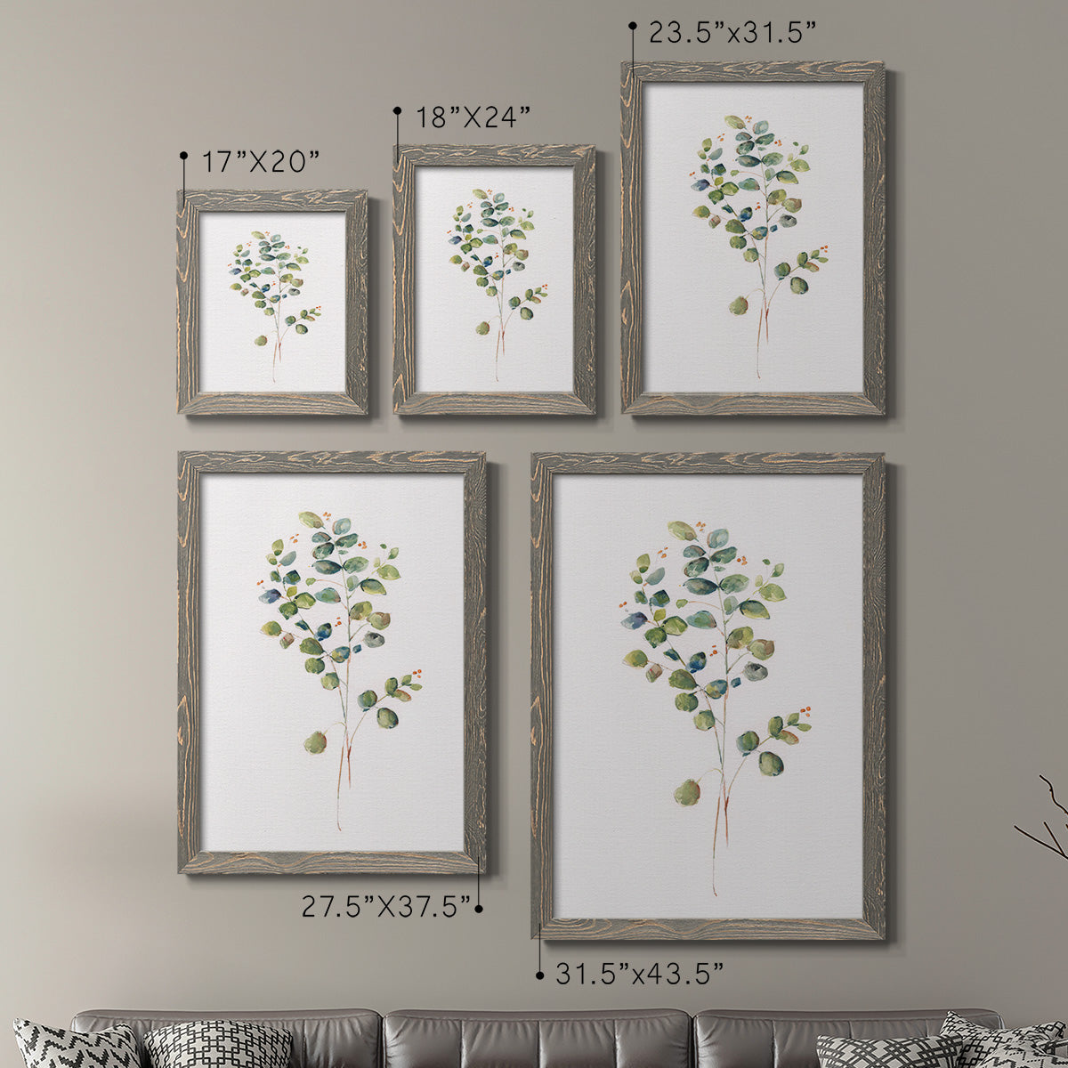 Eucalyptus I   - Premium Framed Canvas 2 Piece Set - Ready to Hang