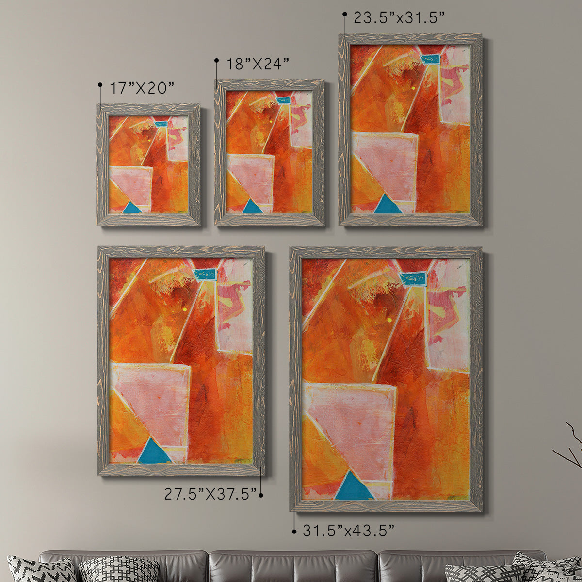 Primary Connection V - Premium Framed Canvas 2 Piece Set - Ready to Hang