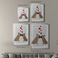French Kiss and Hearts - Modern Framed Canvas Print