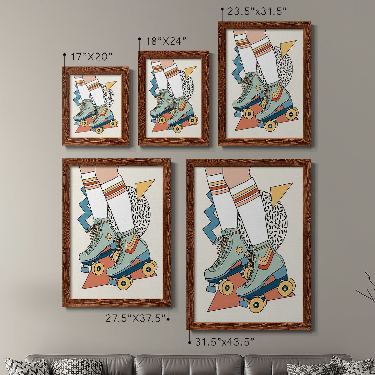 Let it Roll I - Premium Framed Canvas 2 Piece Set - Ready to Hang