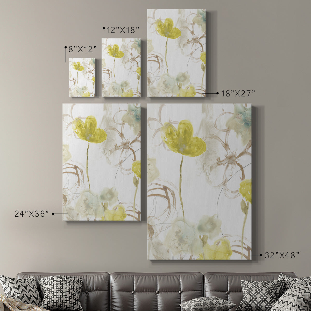 Floral Arc II - Canvas Art Print