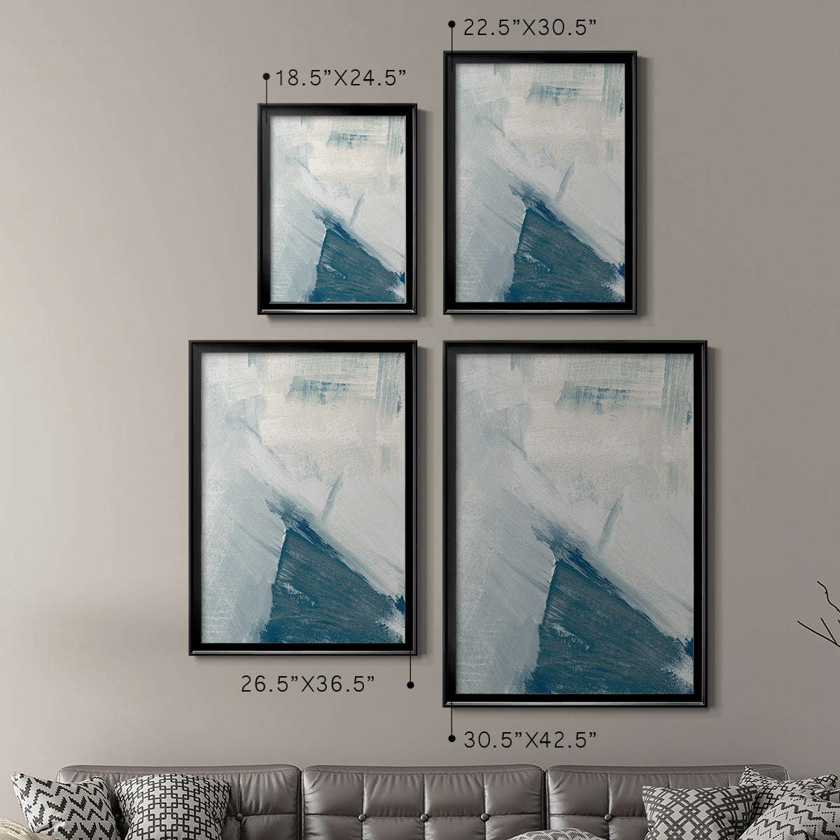 Windblown I - Modern Framed Canvas Print