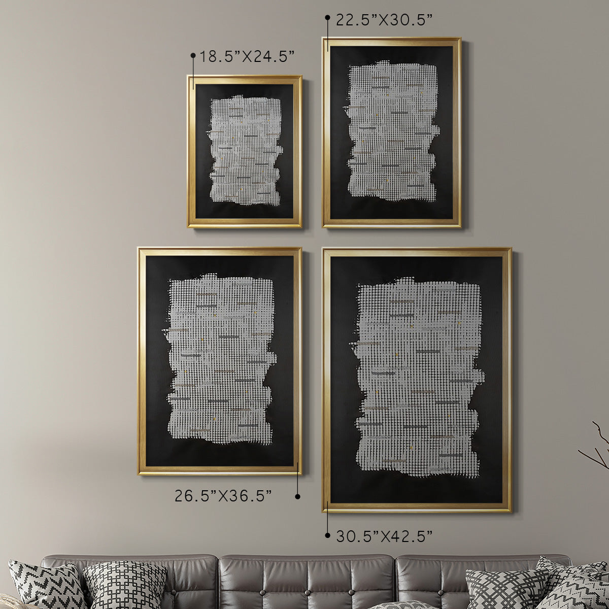 Bits & Bytes I - Modern Framed Canvas Print