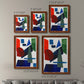 Colorful Shapes III - Premium Framed Canvas 2 Piece Set - Ready to Hang