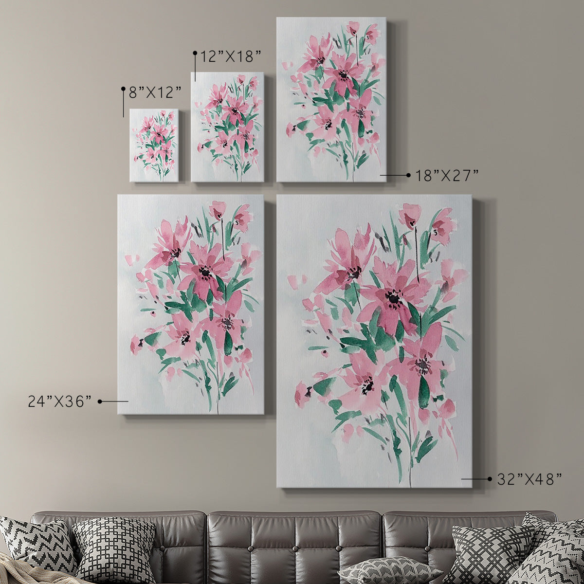 Posy Blooms III - Canvas Art Print
