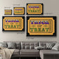Trick or Treat Ticket - Canvas Art Print