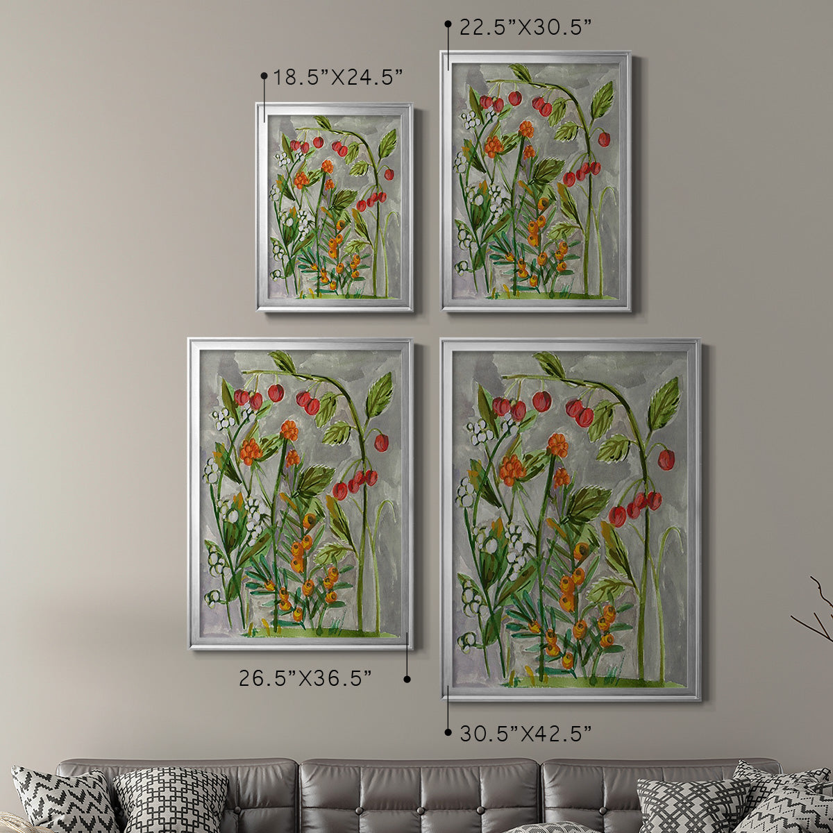 Dear Nature I - Modern Framed Canvas Print