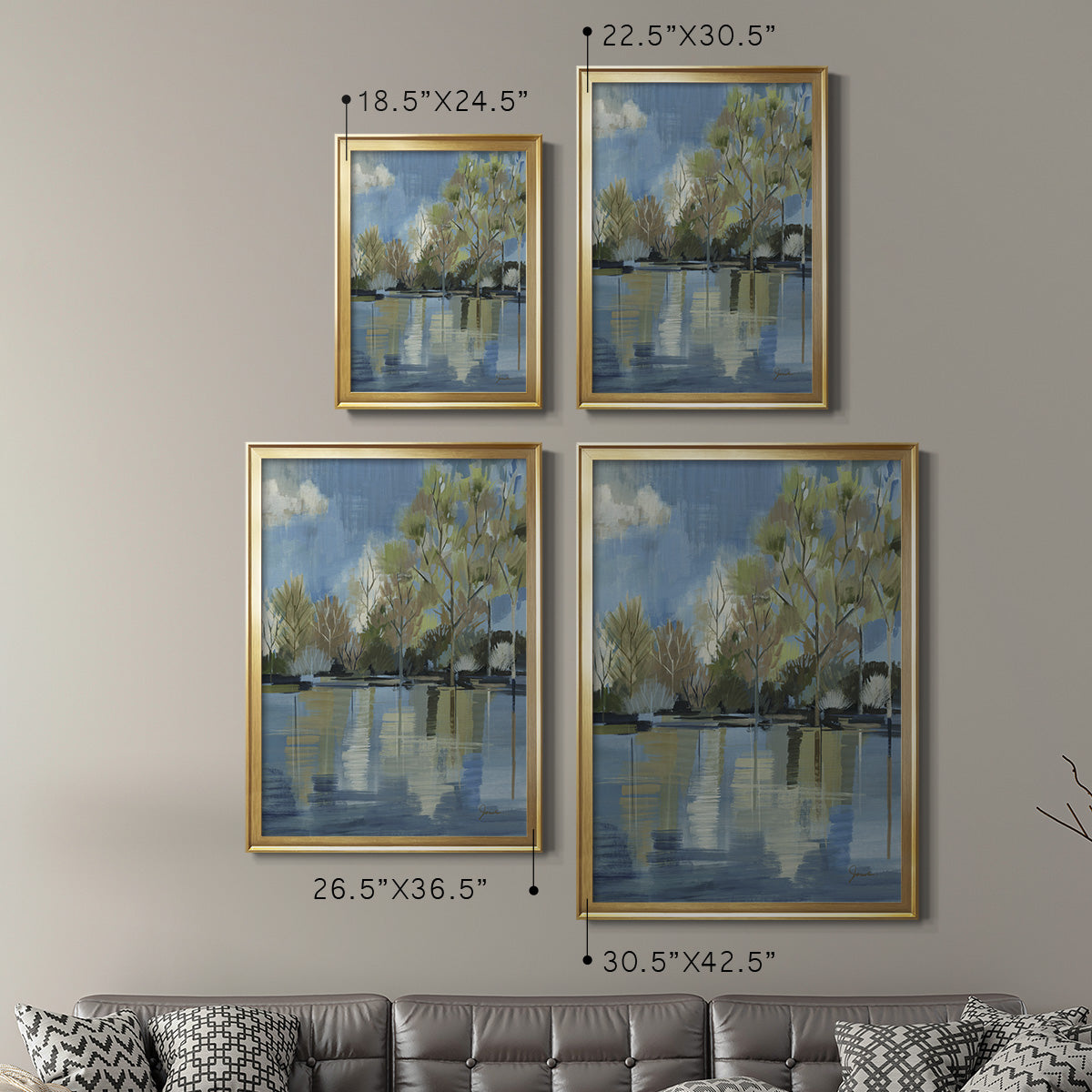 Enchanted Forest I - Modern Framed Canvas Print