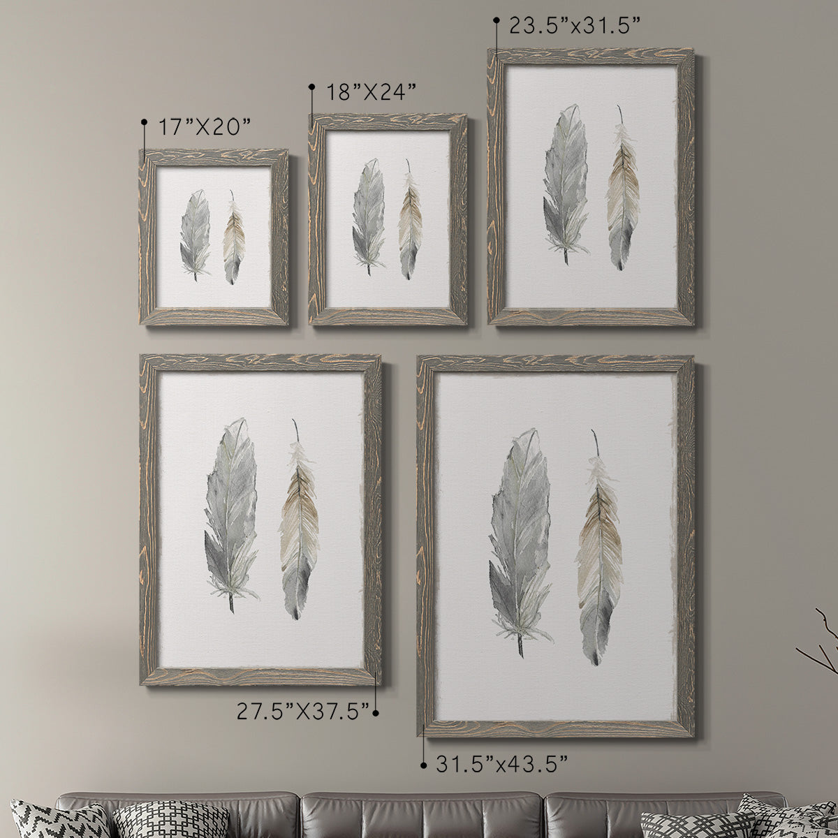 Flight of Fancy I - Premium Framed Canvas 2 Piece Set - Ready to Hang