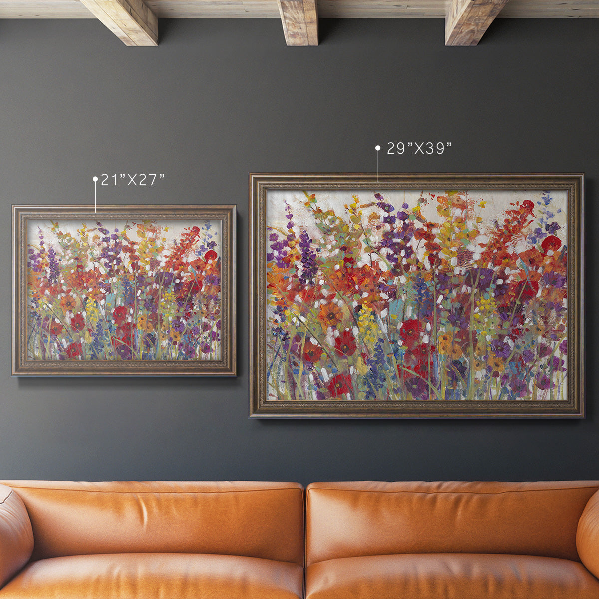 Variety of Flowers II Premium Framed Canvas- Ready to Hang