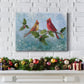 Winter Cardinal Duet II - Premium Gallery Wrapped Canvas  - Ready to Hang