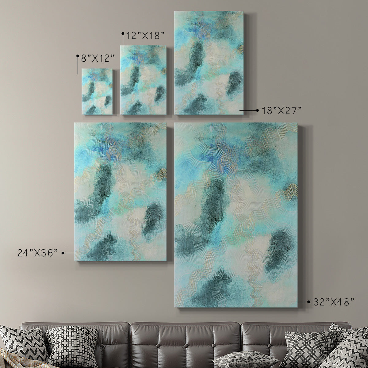 Blue Shift II - Canvas Art Print