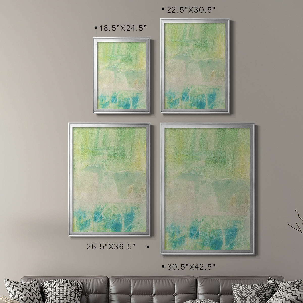 Serus I - Modern Framed Canvas Print