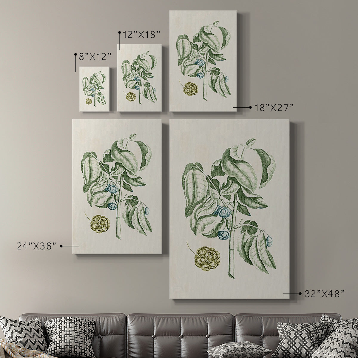 Buchoz Tropicals V Premium Gallery Wrapped Canvas - Ready to Hang