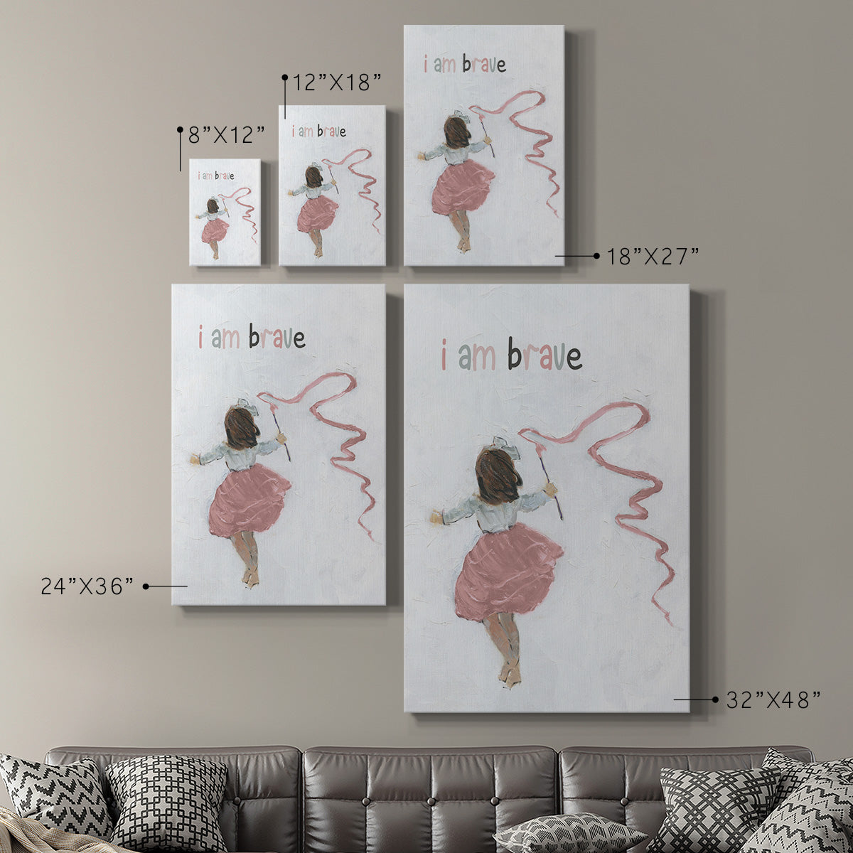 Girl Catching Wind - Canvas Art Print