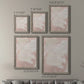 Size comparison chart for a set of two gray barnwood framed canvas prints.