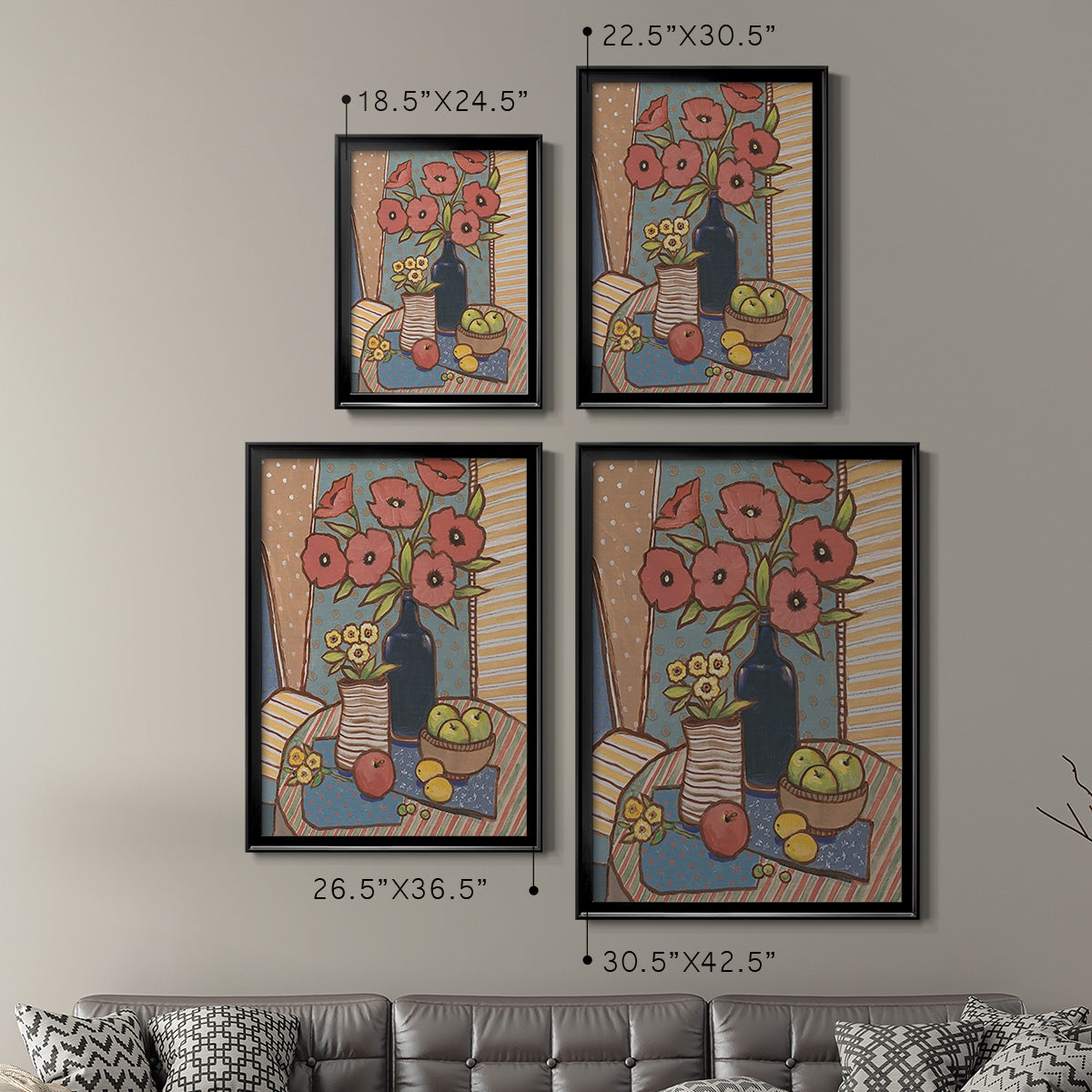 Table Still Life I - Modern Framed Canvas Print