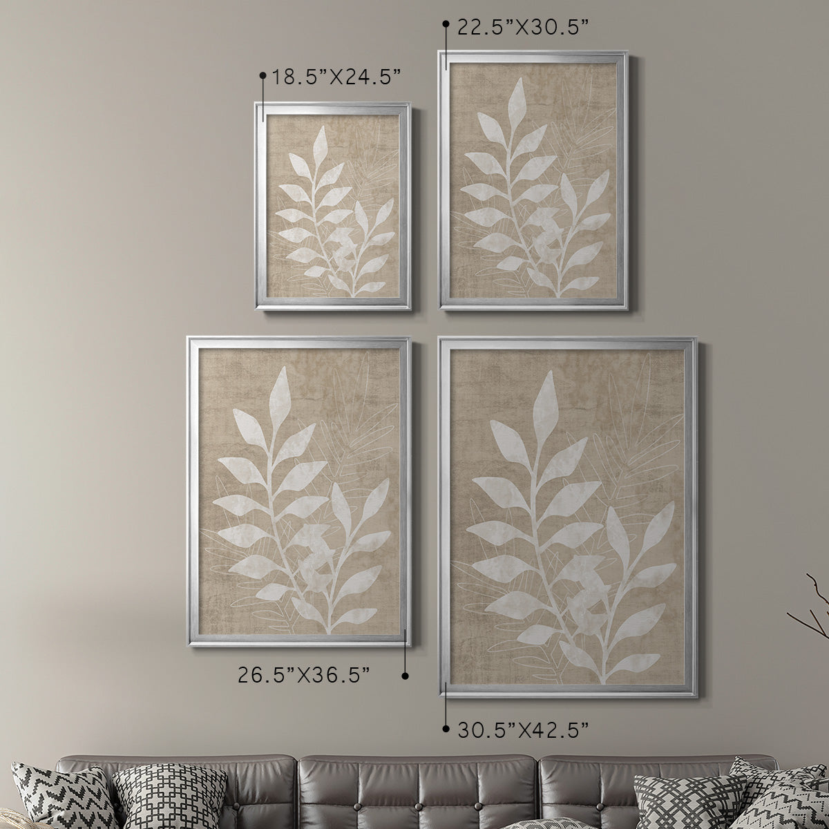 Foliage Retreat I - Modern Framed Canvas Print