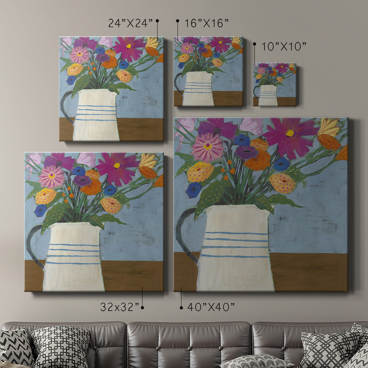 Farmhouse Flora II - Canvas Art Print