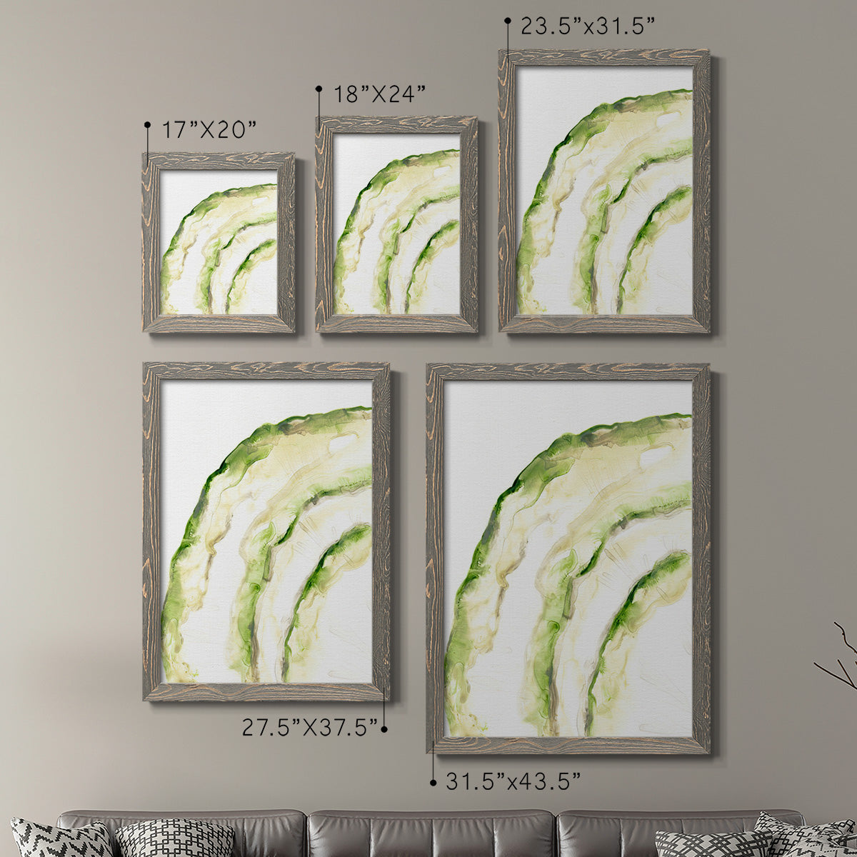 Lichen Halo I - Premium Framed Canvas 2 Piece Set - Ready to Hang