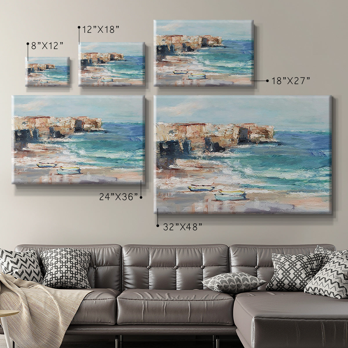 Sea Cliff Study I Premium Gallery Wrapped Canvas - Ready to Hang