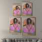 Curly Lady IV - Modern Framed Canvas Print