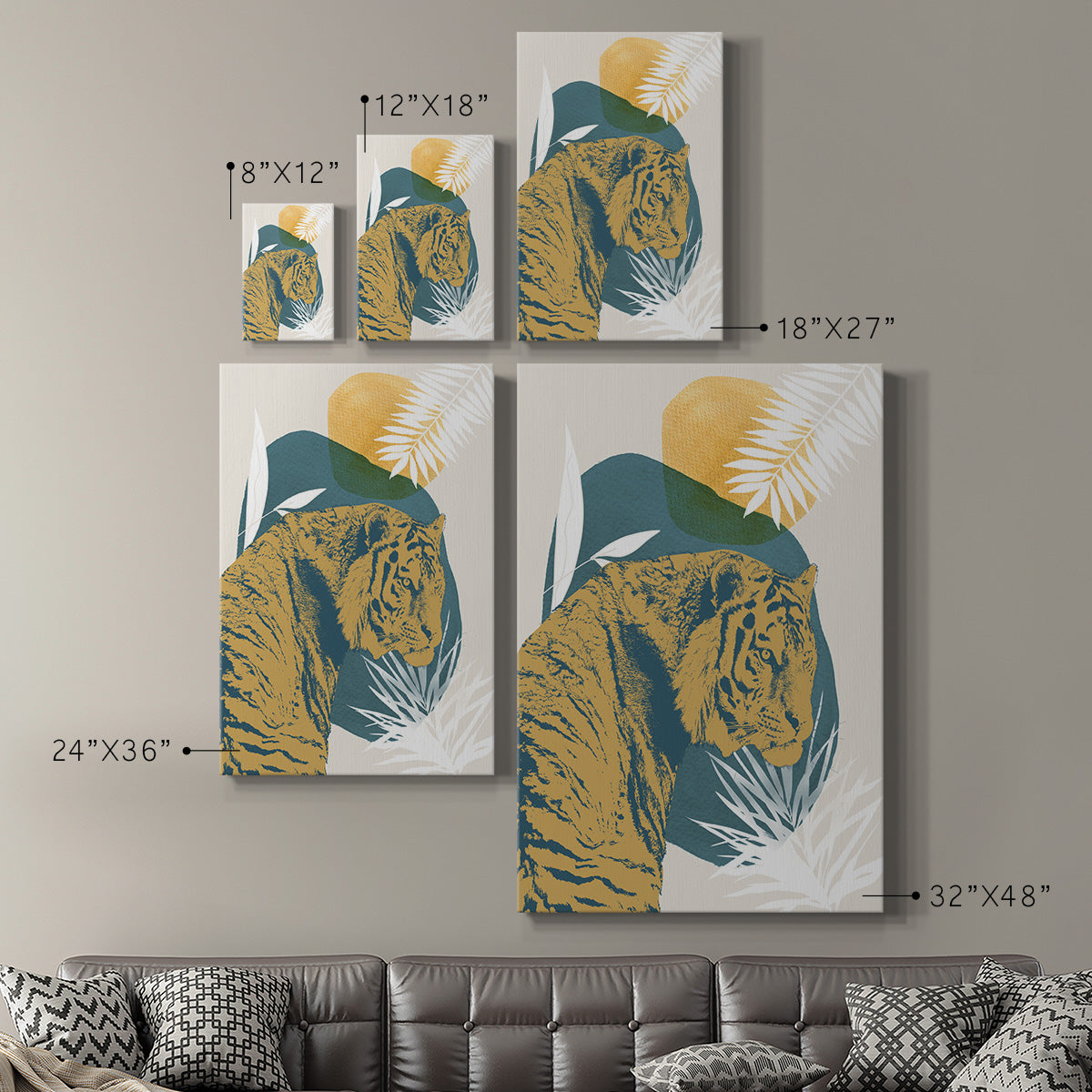 Jungle Cat I Premium Gallery Wrapped Canvas - Ready to Hang