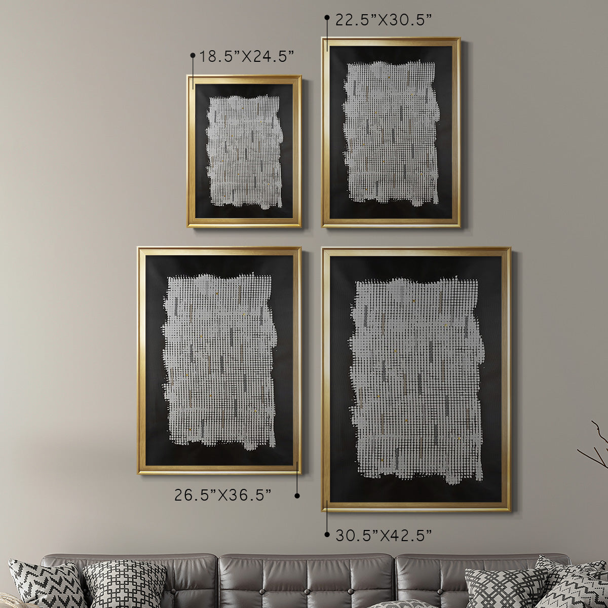 Bits & Bytes II - Modern Framed Canvas Print