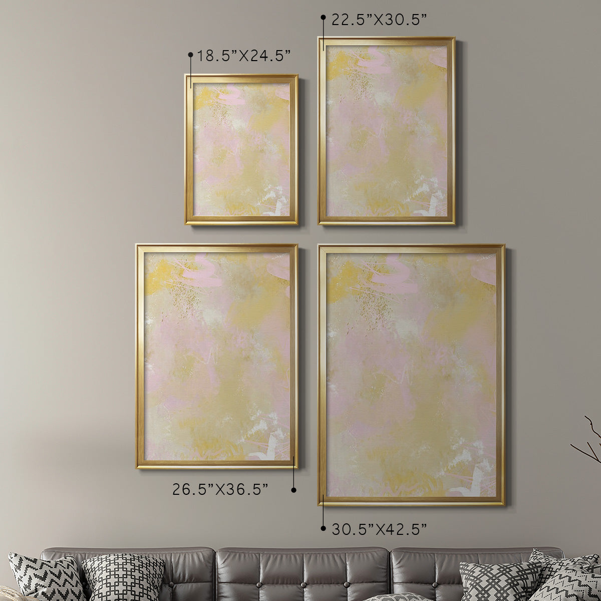 Lily's Laugh II - Modern Framed Canvas Print