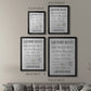Neutral Laundry Rules - Modern Framed Canvas Print