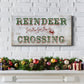 Reindeer Crossing Type Premium Gallery Wrapped Canvas - Ready to Hang