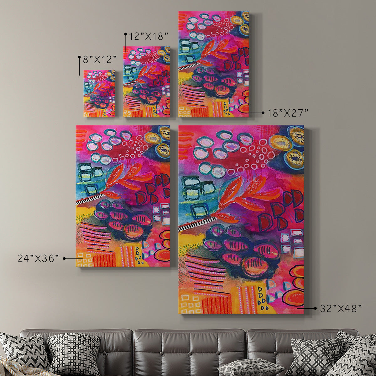 Vivaciously Changing I - Canvas Art Print