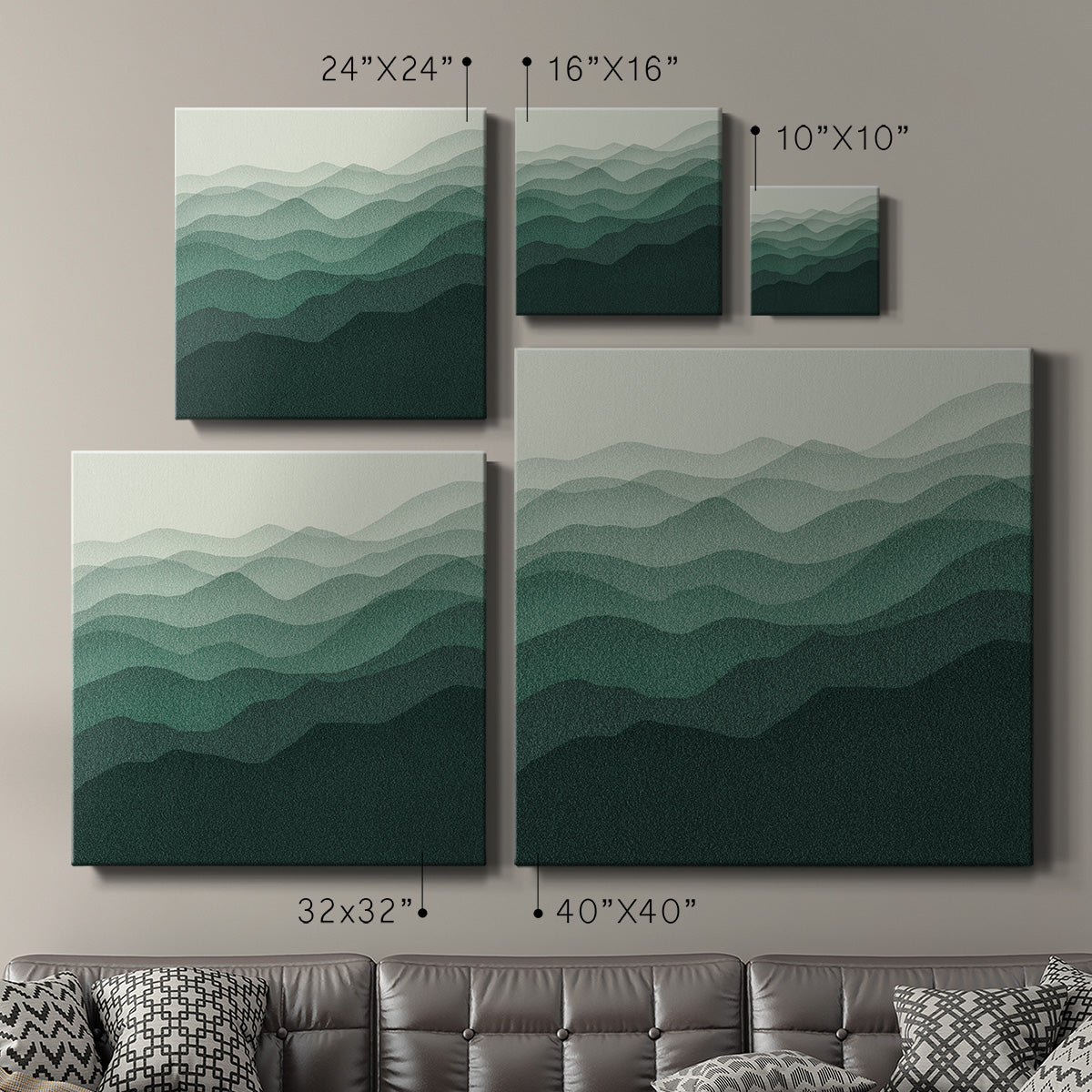 Gradient Scape IV - Canvas Art Print