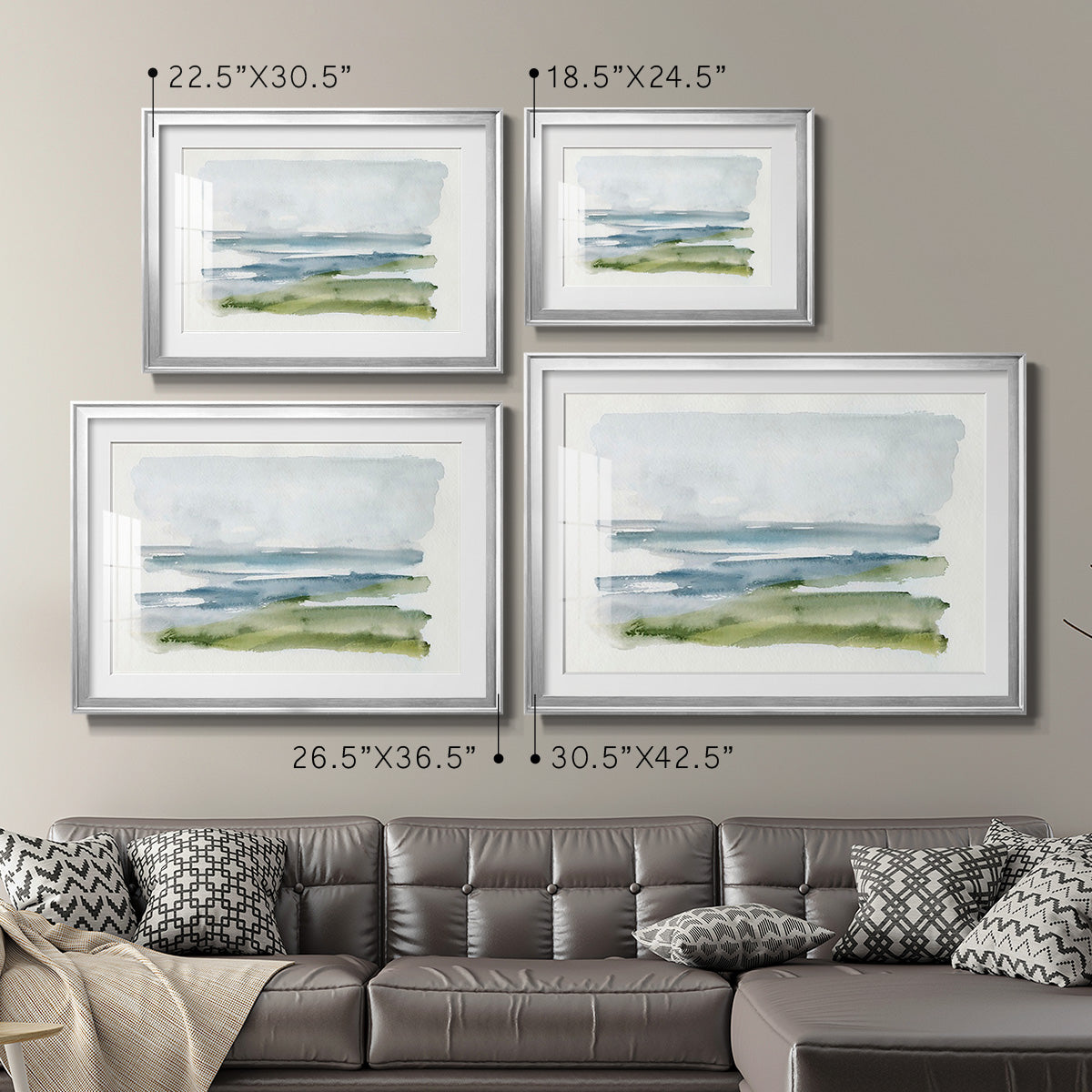 Coastline Splash I Premium Framed Print - Ready to Hang