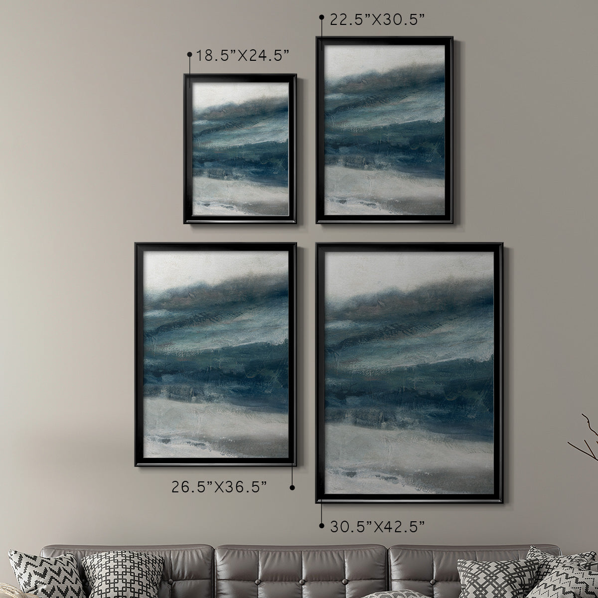 Private Inlet II - Modern Framed Canvas Print