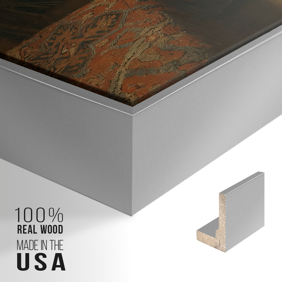 The Retoucher (The Restorer), 1876 - Floater Framed Canvas Print
