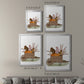Squirrels In Pumpkin Wheelbarrow - Modern Framed Canvas Print