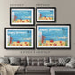 Cute Sea Creatures I - Modern Framed Art Print