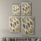 Patterned Leaf Shapes II - Modern Framed Canvas Print