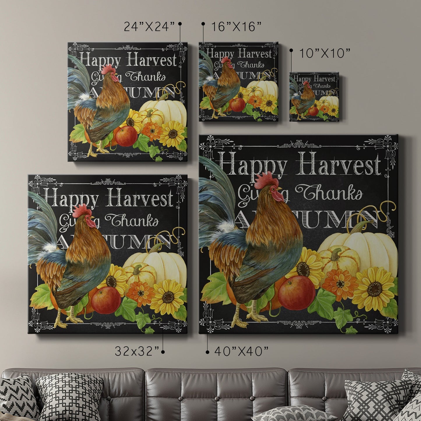 Harvest Greetings III-Premium Gallery Wrapped Canvas - Ready to Hang