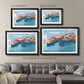 Primary Boats I Premium Framed Print - Ready to Hang