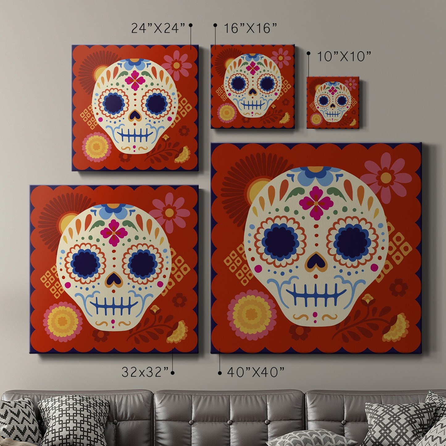 Calaveras II-Premium Gallery Wrapped Canvas - Ready to Hang