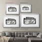 Boombox Sketch Premium Framed Print - Ready to Hang